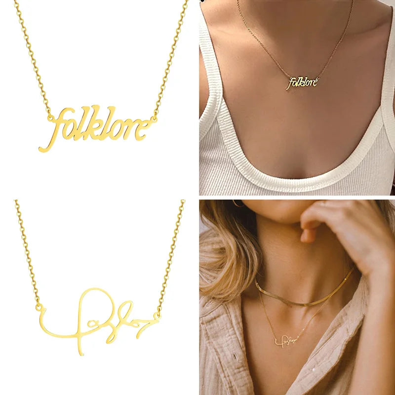 Taylor Swift Pendant Necklace Music Album Stainless Steel [Jewelry Inspired Souvenir for Music Lover Fans]