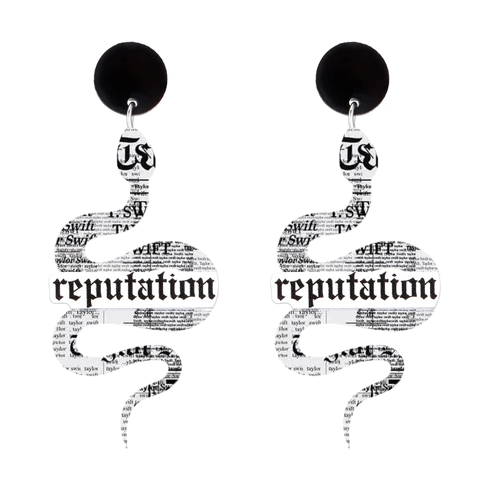 Taylor Swift "Reputation" Snake Drop Earrings 