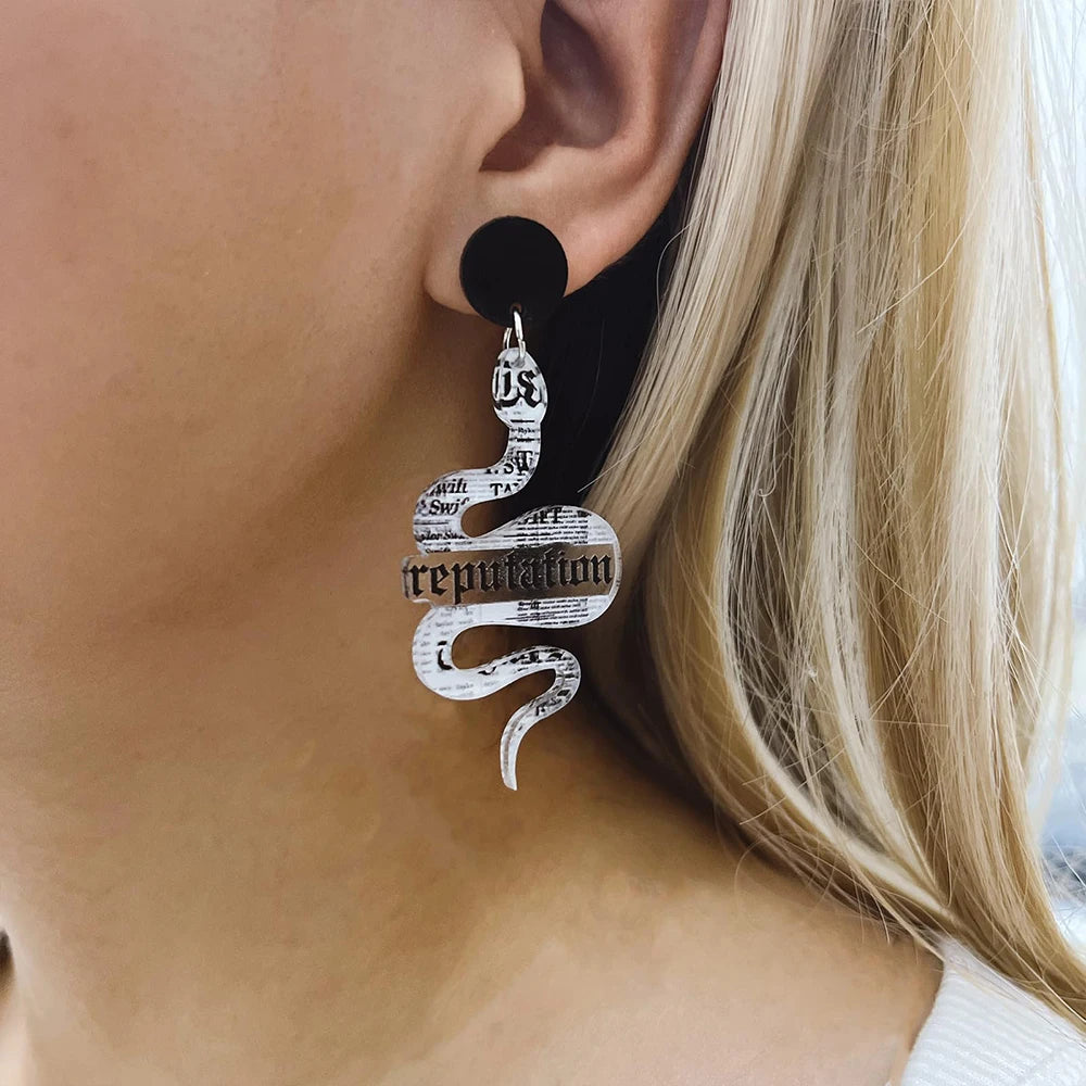 Taylor Swift "Reputation" Snake Drop Earrings 