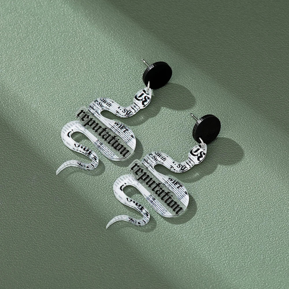 Taylor Swift "Reputation" Snake Drop Earrings 